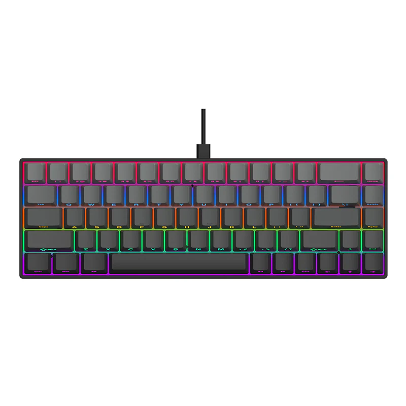 AJAZZ AK680 Keyboard wired Mixed color lights Dual key caps Full key hot swappable - Image 26