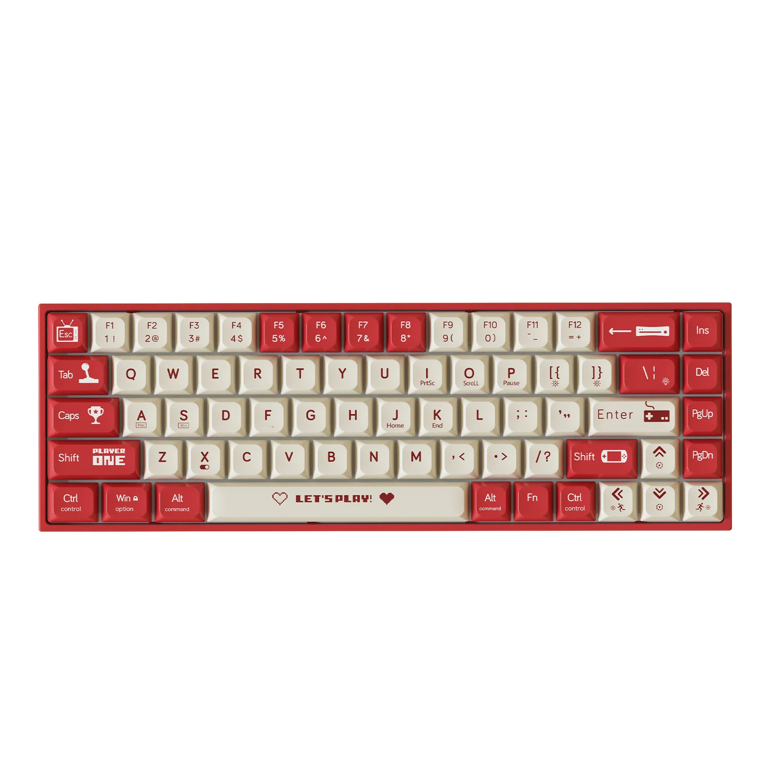 AJAZZ AK680 Keyboard wired Mixed color lights Dual key caps Full key hot swappable - Image 3