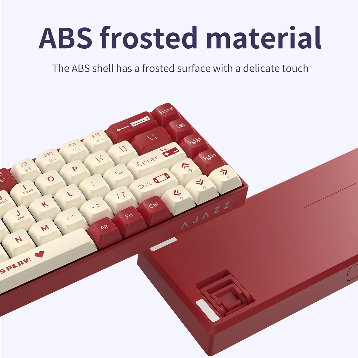 AJAZZ AK680 Keyboard wired Mixed color lights Dual key caps Full key hot swappable - Image 9