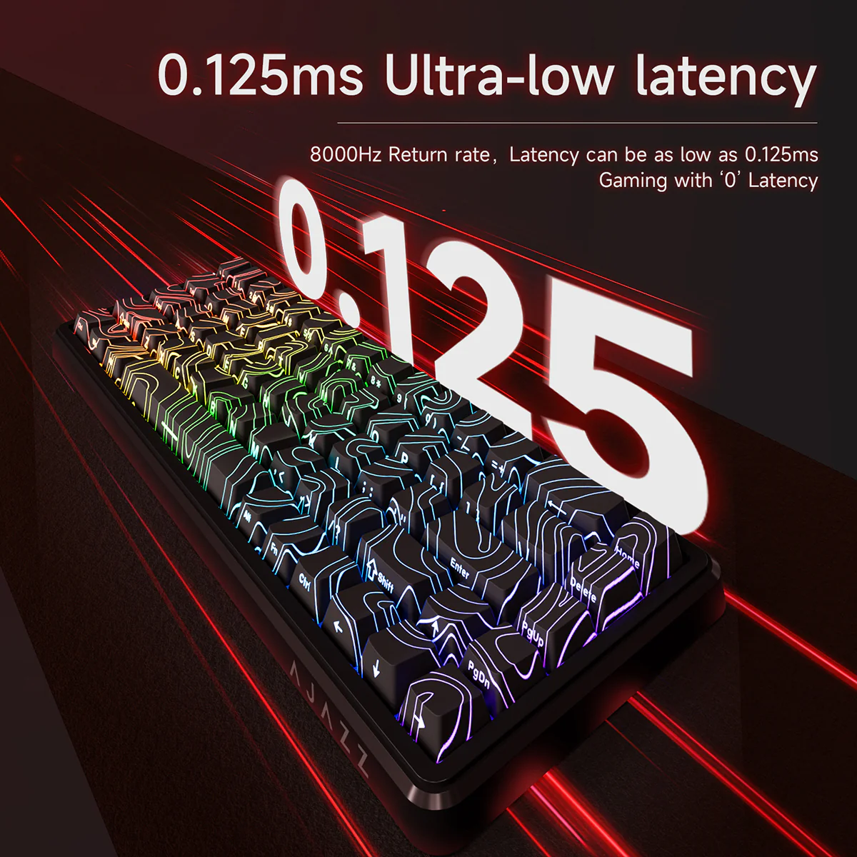 AJAZZ AK680 MAX Magnetic shaft Wired Keyboard 8KHz return with RT Adjustable 0.01, Dual-drive for Gaming/E-sports and Web/APP - Image 8
