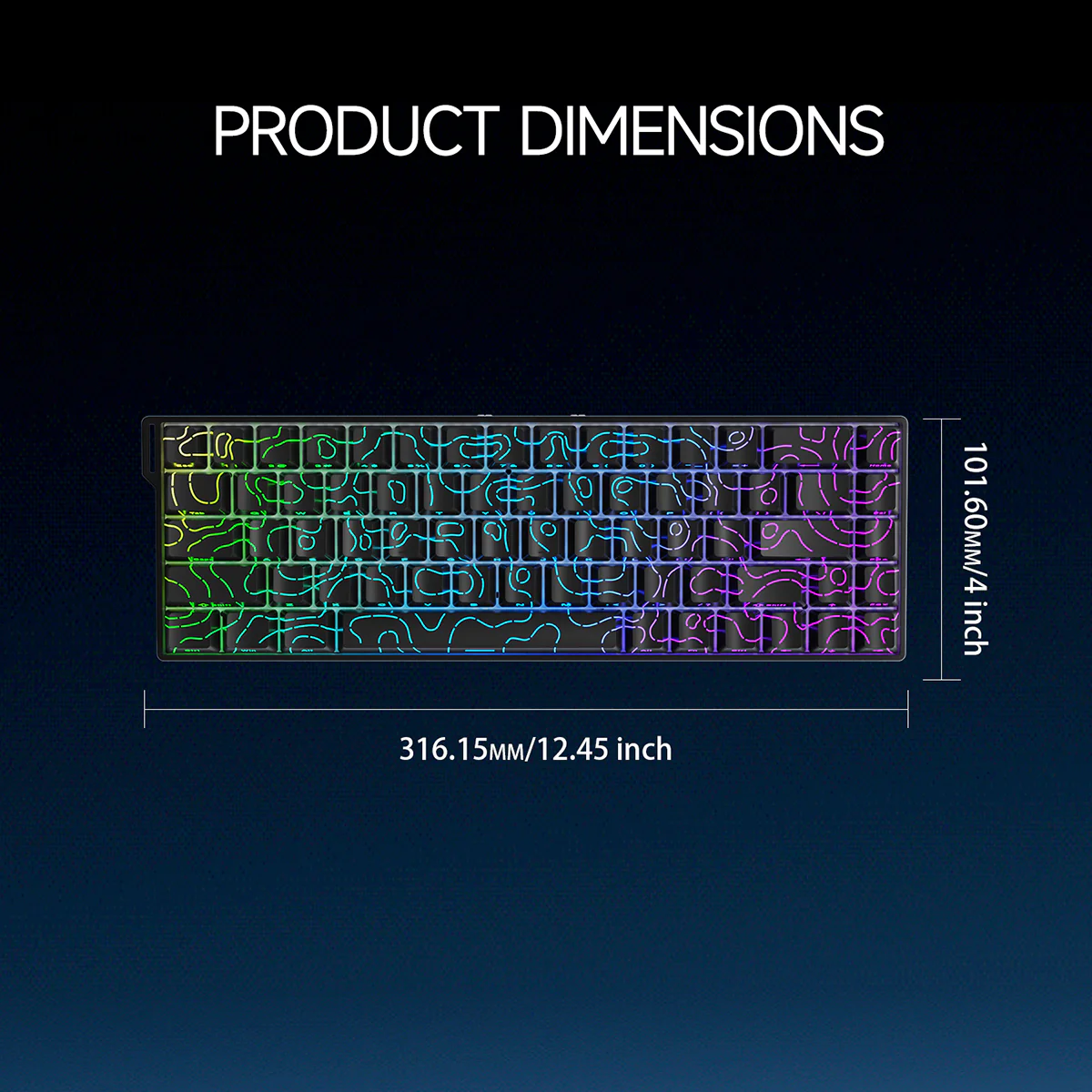 AJAZZ AK680 V2 Gaming mechanical keyboard RGB E-sports magnetic switch 8K Polling Rate 128K Ultra-high Scan Rate Aluminum Alloy Positioning Plate Ribbon Design - Image 11