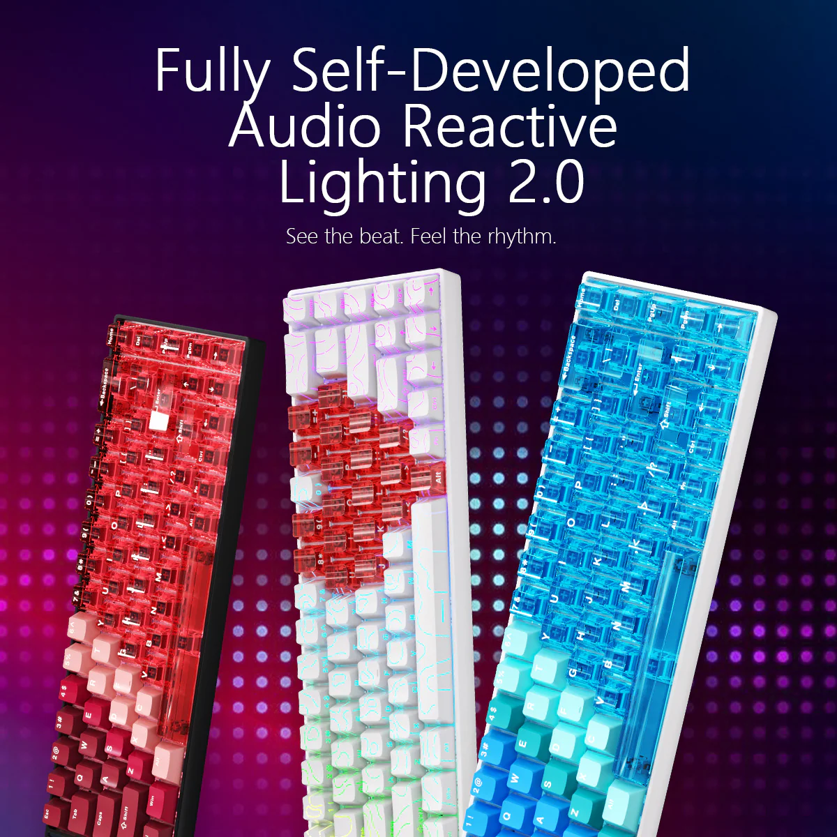 AJAZZ AK680 V2 Gaming mechanical keyboard RGB E-sports magnetic switch 8K Polling Rate 128K Ultra-high Scan Rate Aluminum Alloy Positioning Plate Ribbon Design - Image 13