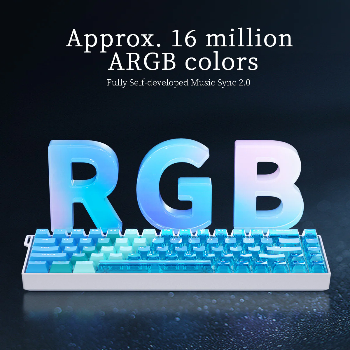 AJAZZ AK680 V2 Gaming mechanical keyboard RGB E-sports magnetic switch 8K Polling Rate 128K Ultra-high Scan Rate Aluminum Alloy Positioning Plate Ribbon Design - Image 16