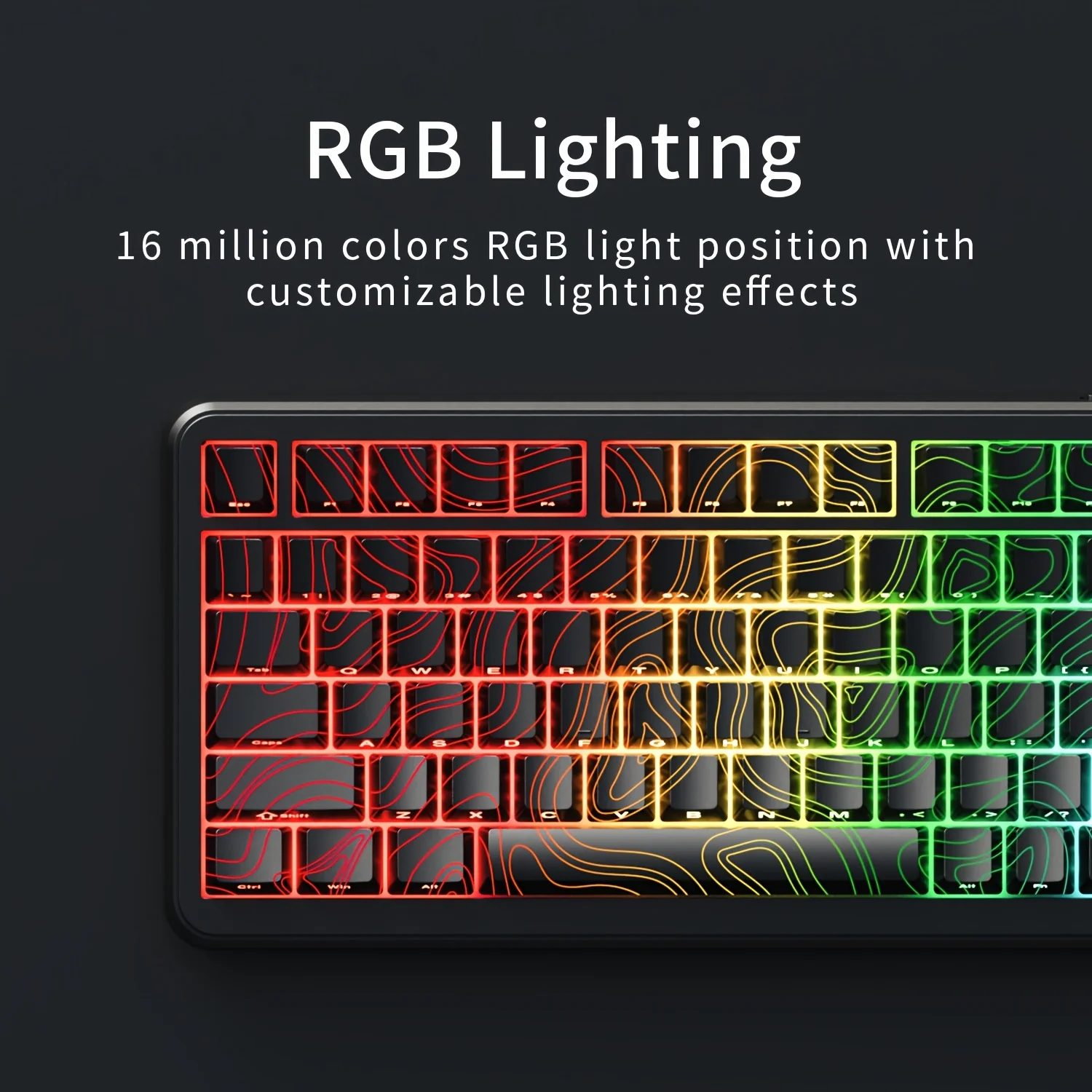 AJAZZ AK820 MAX HE Esports magnetic axis Keyboard RGB DIY version 8K return rate wired version - Image 5