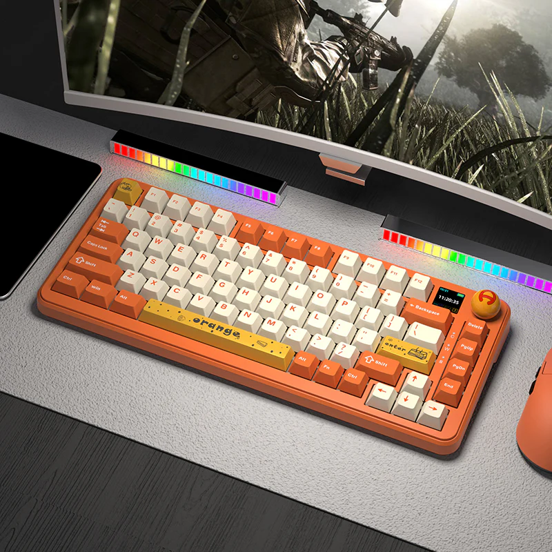 AJAZZ AK820 MAX PLUS Mechanical Keyboard Series with Screen, Three Modes, RGB, DIY - Image 6