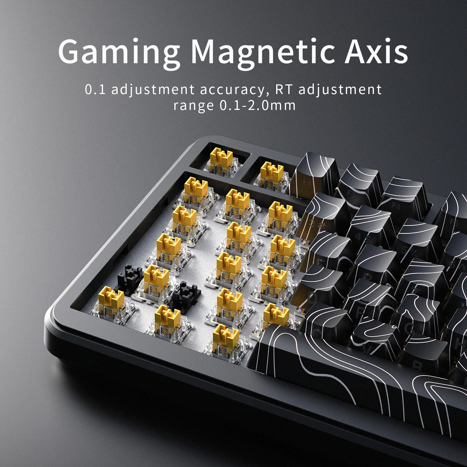 AJAZZ AK820 MAX Ultra HE Magnetic axis wireless gaming keyboard wired/2.4G wireless/Bluetooth Global accuracy 0.01mm accuracy Rate of return 8+8K suitable for gaming - Image 12