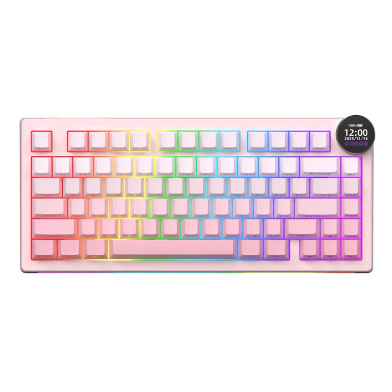 AJAZZ AK820 V2/PRO 10000mAh 2.4G/BT/Wired 1k+1K/8k+8K Gaming mechanical keyboard Underglow RGB - Image 24