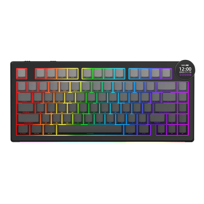 AJAZZ AK820 V2/PRO 10000mAh 2.4G/BT/Wired 1k+1K/8k+8K Gaming mechanical keyboard Underglow RGB - Image 29