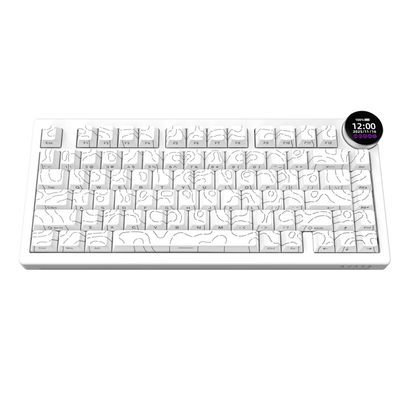 AJAZZ AK820 V2/PRO 10000mAh 2.4G/BT/Wired 1k+1K/8k+8K Gaming mechanical keyboard Underglow RGB - Image 39