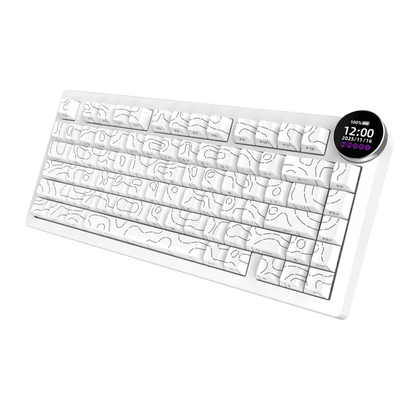 AJAZZ AK820 V2/PRO 10000mAh 2.4G/BT/Wired 1k+1K/8k+8K Gaming mechanical keyboard Underglow RGB - Image 42