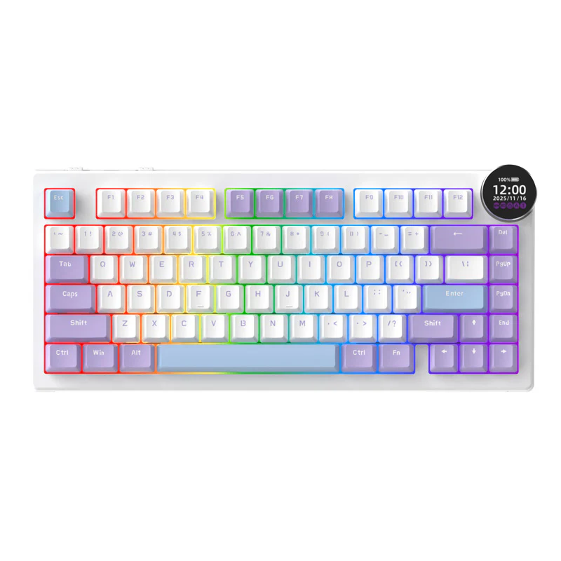 AJAZZ AK820 V2/PRO 10000mAh 2.4G/BT/Wired 1k+1K/8k+8K Gaming mechanical keyboard Underglow RGB - Image 51