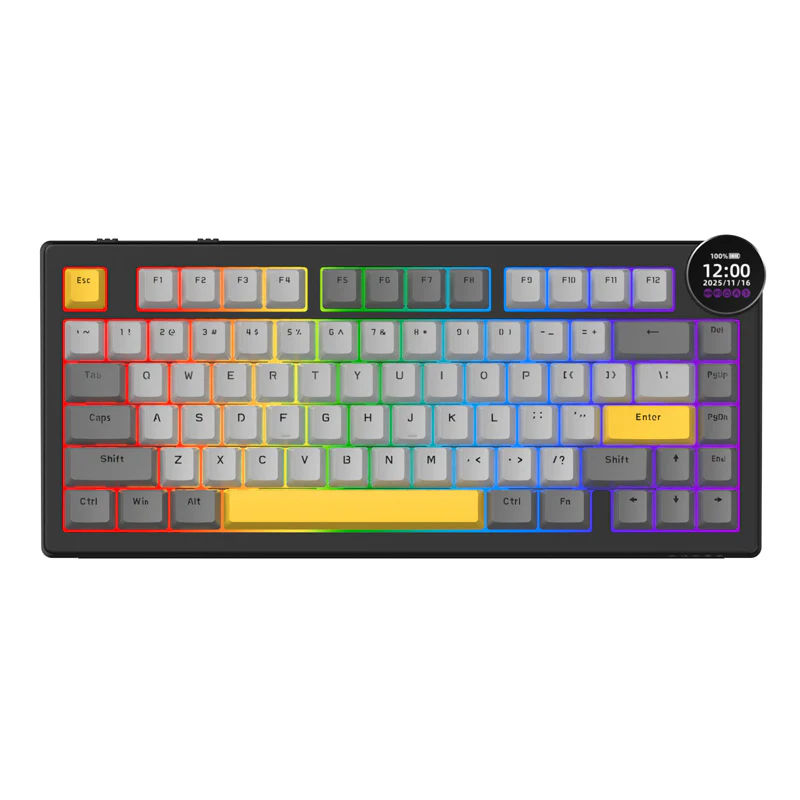 AJAZZ AK820 V2/PRO 10000mAh 2.4G/BT/Wired 1k+1K/8k+8K Gaming mechanical keyboard Underglow RGB - Image 59