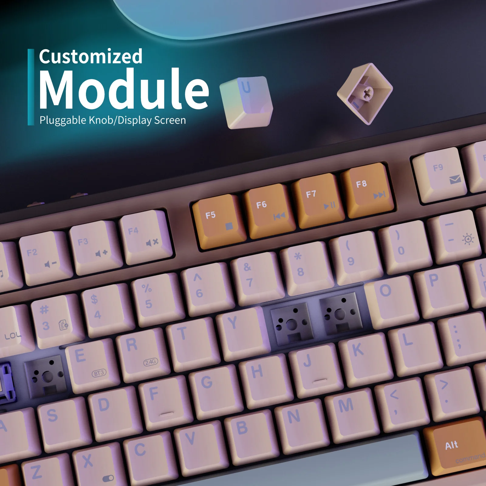 AJAZZ AK870 Mechanical Keyboard Series Hot-swap 2.4G wireless +Bluetooth +Wired - Image 5