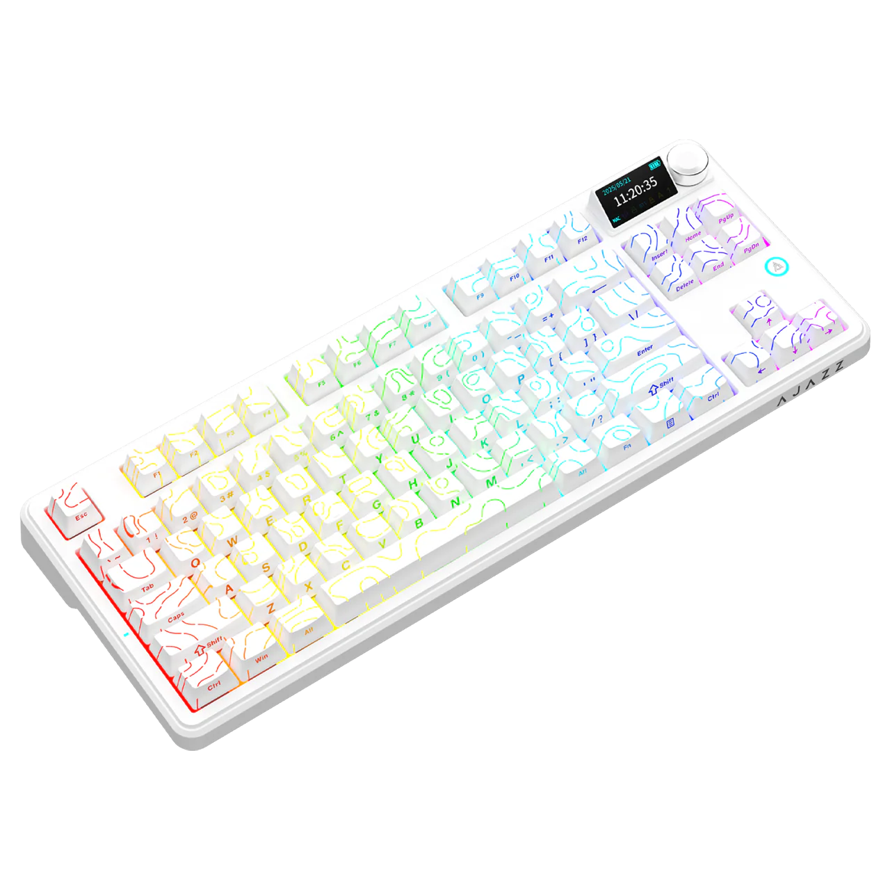 AJAZZ AK870 V2 Keyboard Gaming Mechanical Keyboard  10000mAh Wired/Wireless Bluetooth Gaming Keyboard - Image 17