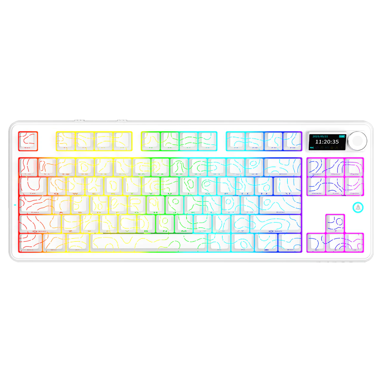 AJAZZ AK870 V2 Keyboard Gaming Mechanical Keyboard  10000mAh Wired/Wireless Bluetooth Gaming Keyboard - Image 2