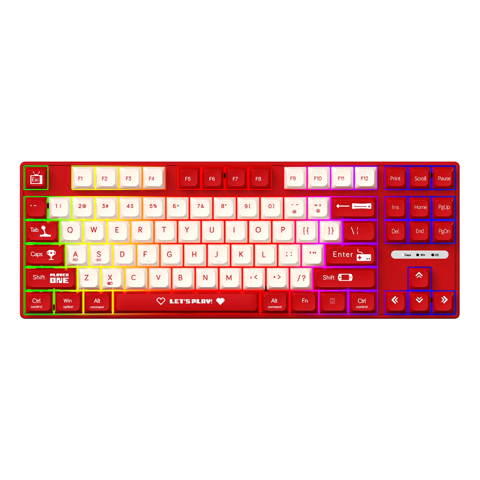 AJAZZ AK870 MC Keyboard 87-key layout Hot-swappable keys - Image 2