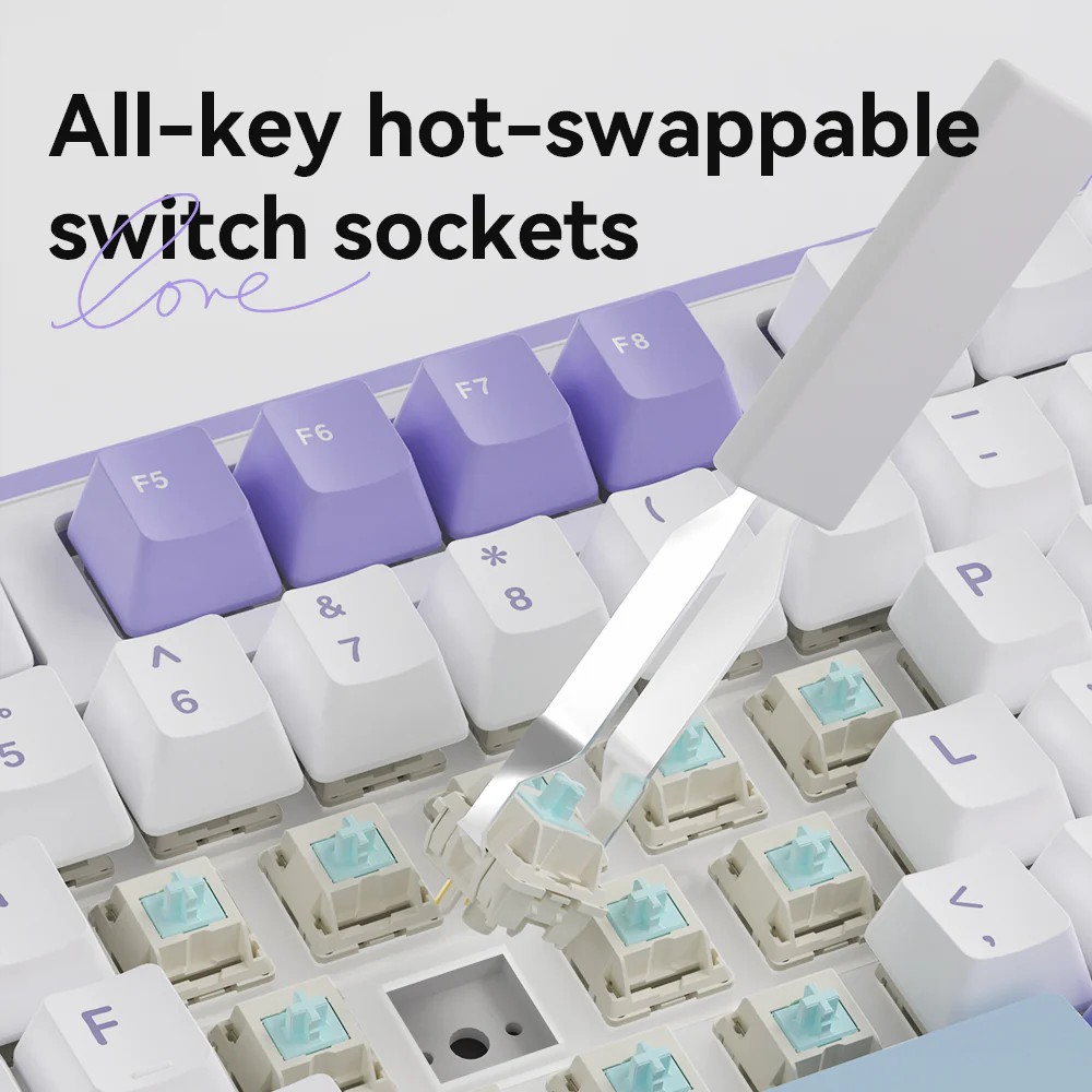 AJAZZ AK980 Gaming Mechanical Keyboard 8000mAh battery Hot-swappable switch - Image 13