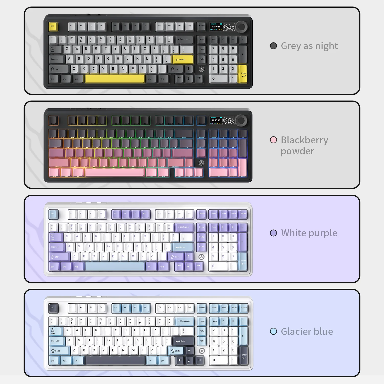 AJAZZ AK980 Gaming Mechanical Keyboard 8000mAh battery Hot-swappable switch - Image 14