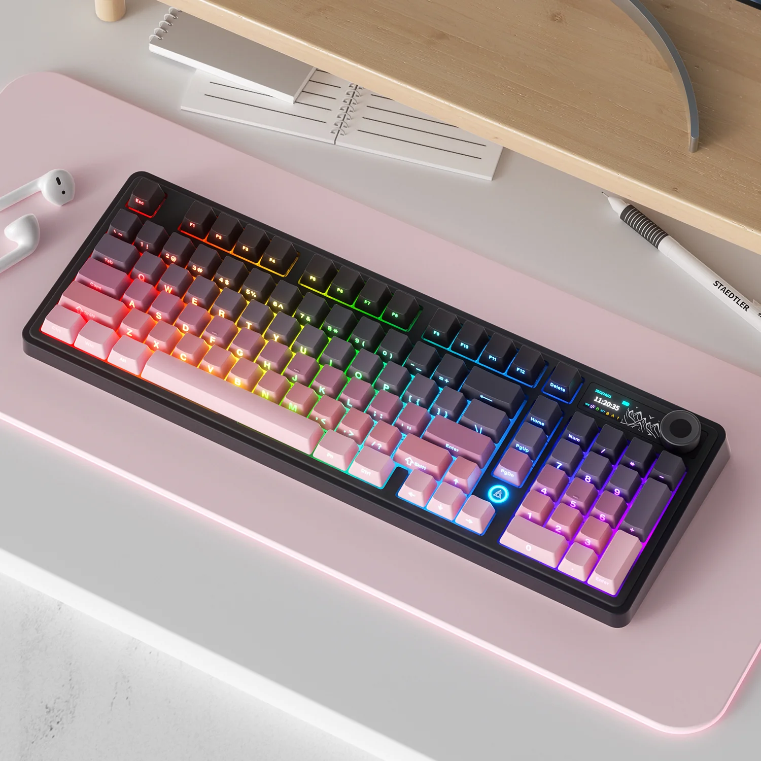 AJAZZ AK980 Gaming Mechanical Keyboard 8000mAh battery Hot-swappable switch - Image 23