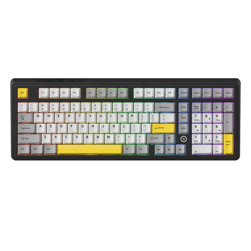 AJAZZ AK980 V2 Gaming Mechanical Keyboard 5000mAh/10000mAh Hot swappable Bluetooth/2.4G Wireless /Wired - Image 17