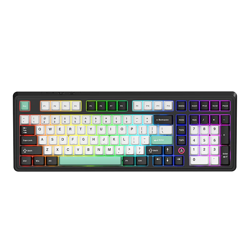 AJAZZ AK980 V2 Gaming Mechanical Keyboard 5000mAh/10000mAh Hot swappable Bluetooth/2.4G Wireless /Wired - Image 21