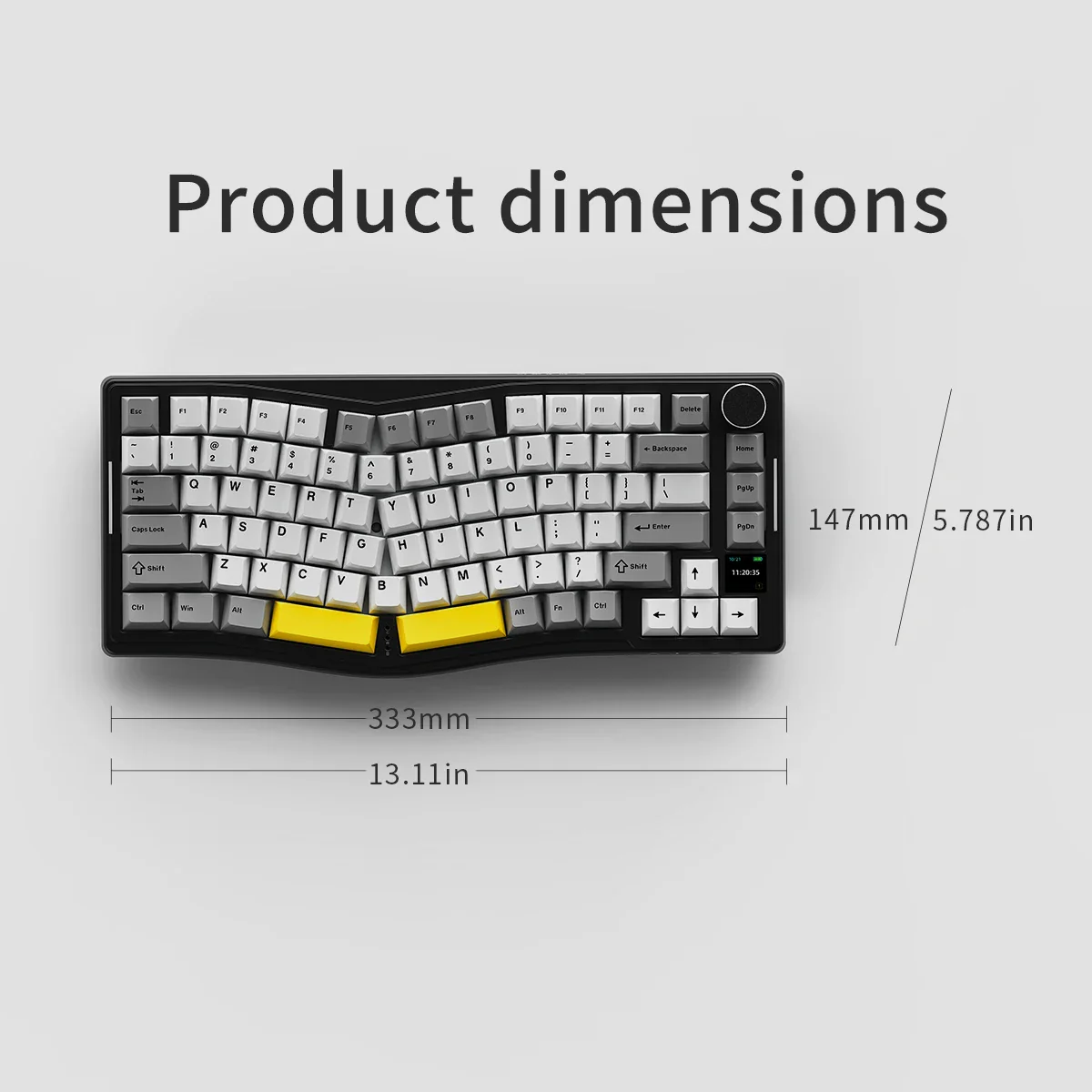AJAZZ AKS075 Keyboard Three-Mode RGB Hot-Swappable with Screen - Image 8