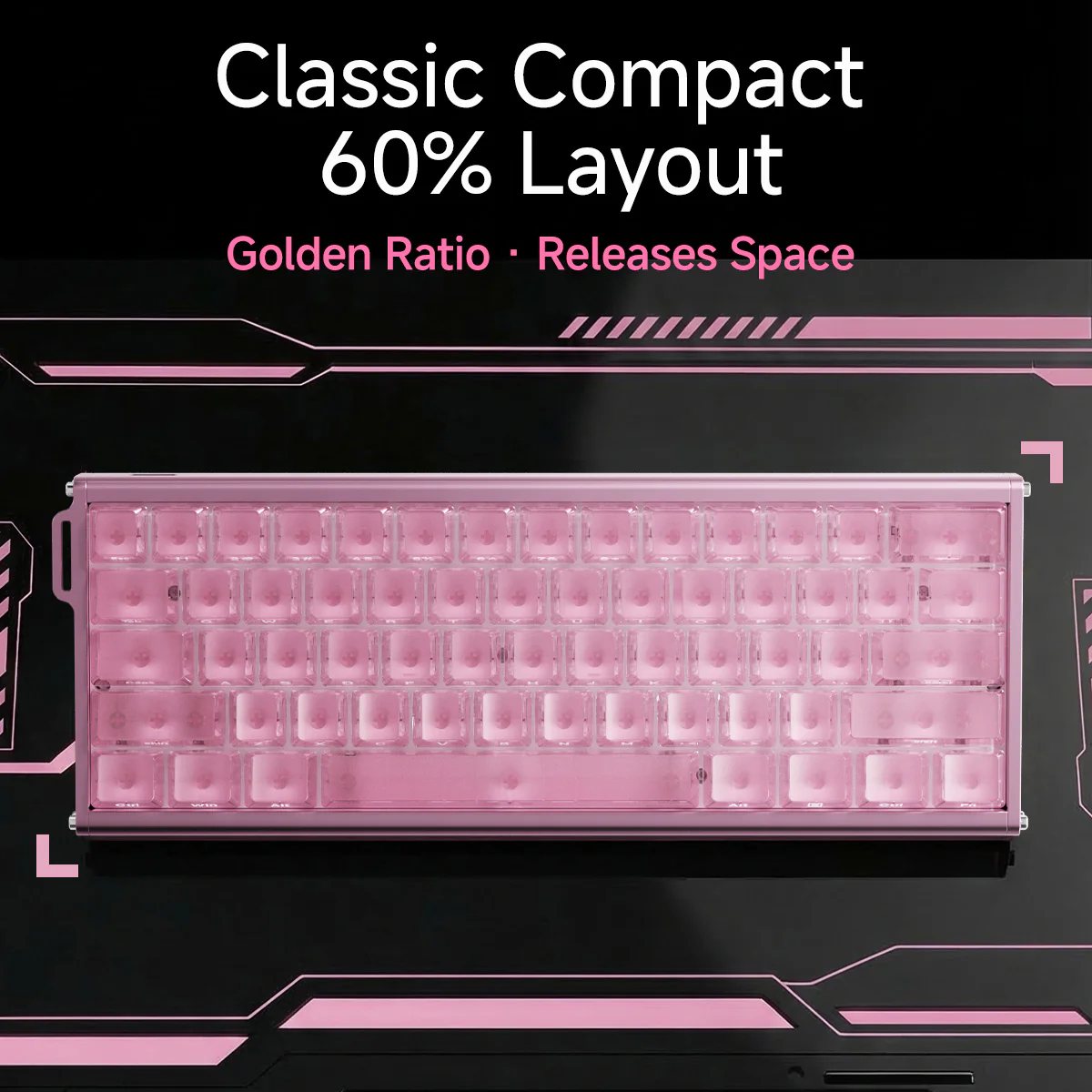 AJAZZ ALUX60 TITAN Full Aluminum MagneticSwitch Keyboard Wired RGB DIY 8K Hot-swappable Magnetic Axle - Image 6