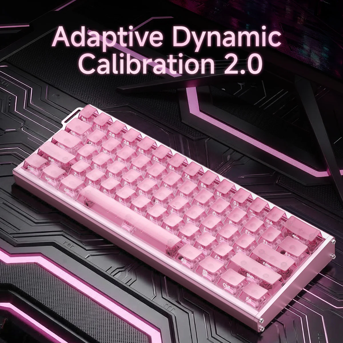 AJAZZ ALUX60 TITAN Full Aluminum MagneticSwitch Keyboard Wired RGB DIY 8K Hot-swappable Magnetic Axle - Image 9
