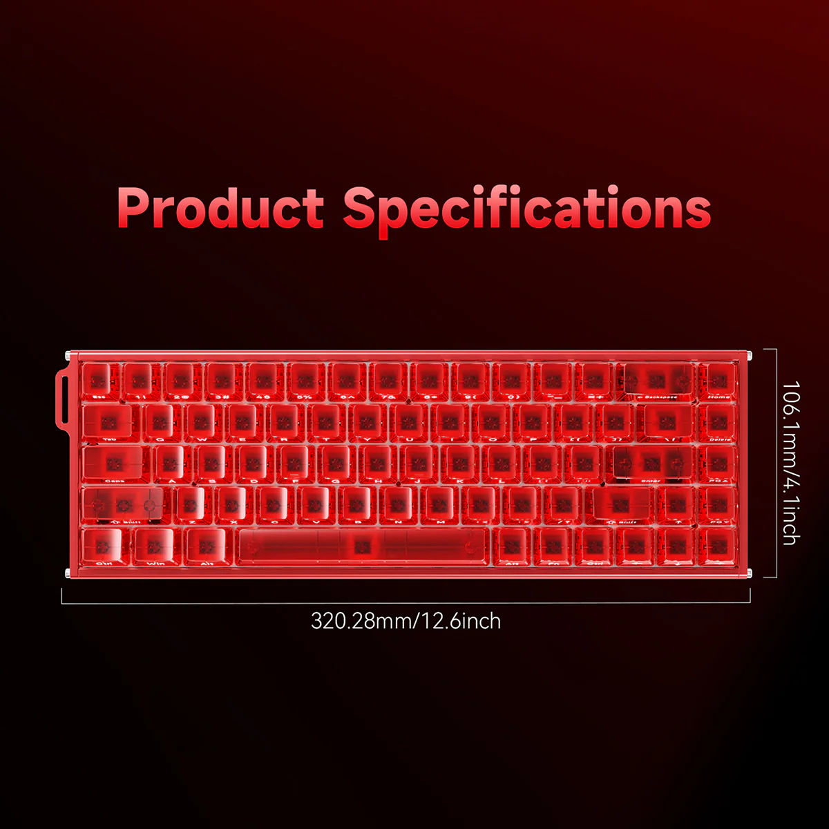 AJAZZ ALUX68 AIR Bingwang Magnetic Switch Dual 8K Mechanical Keyboard 5000mAh Long Battery Life Wired/wireless /2.4G wireless BT 16 Million Color RGBLighting Effect - Image 12
