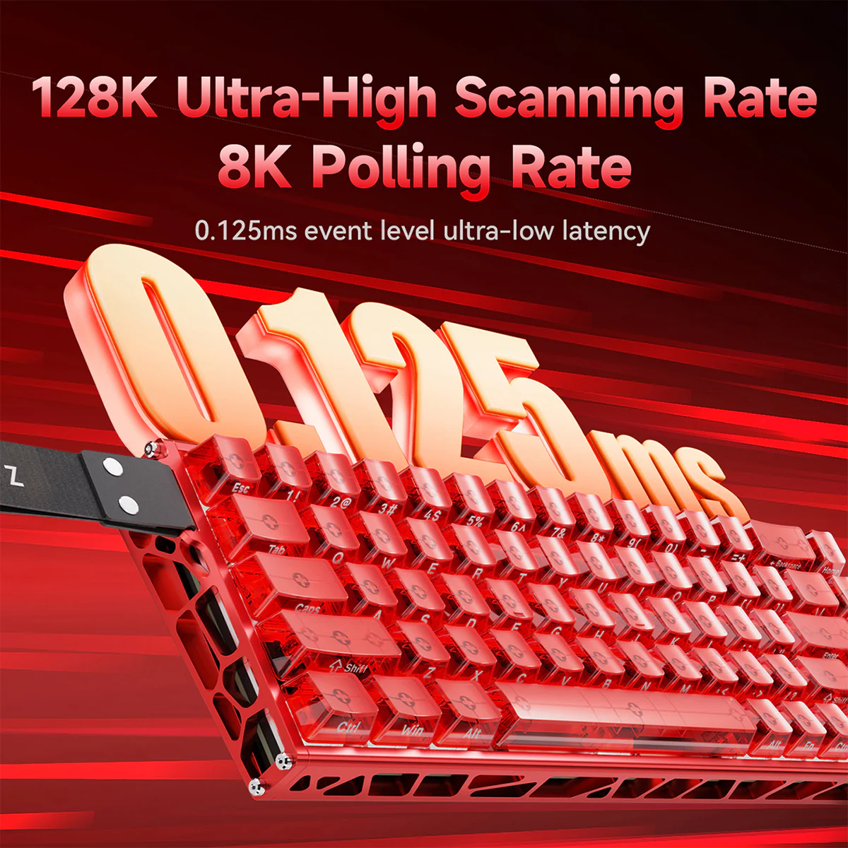 AJAZZ ALUX68 AIR Bingwang Magnetic Switch Dual 8K Mechanical Keyboard 5000mAh Long Battery Life Wired/wireless /2.4G wireless BT 16 Million Color RGBLighting Effect - Image 3