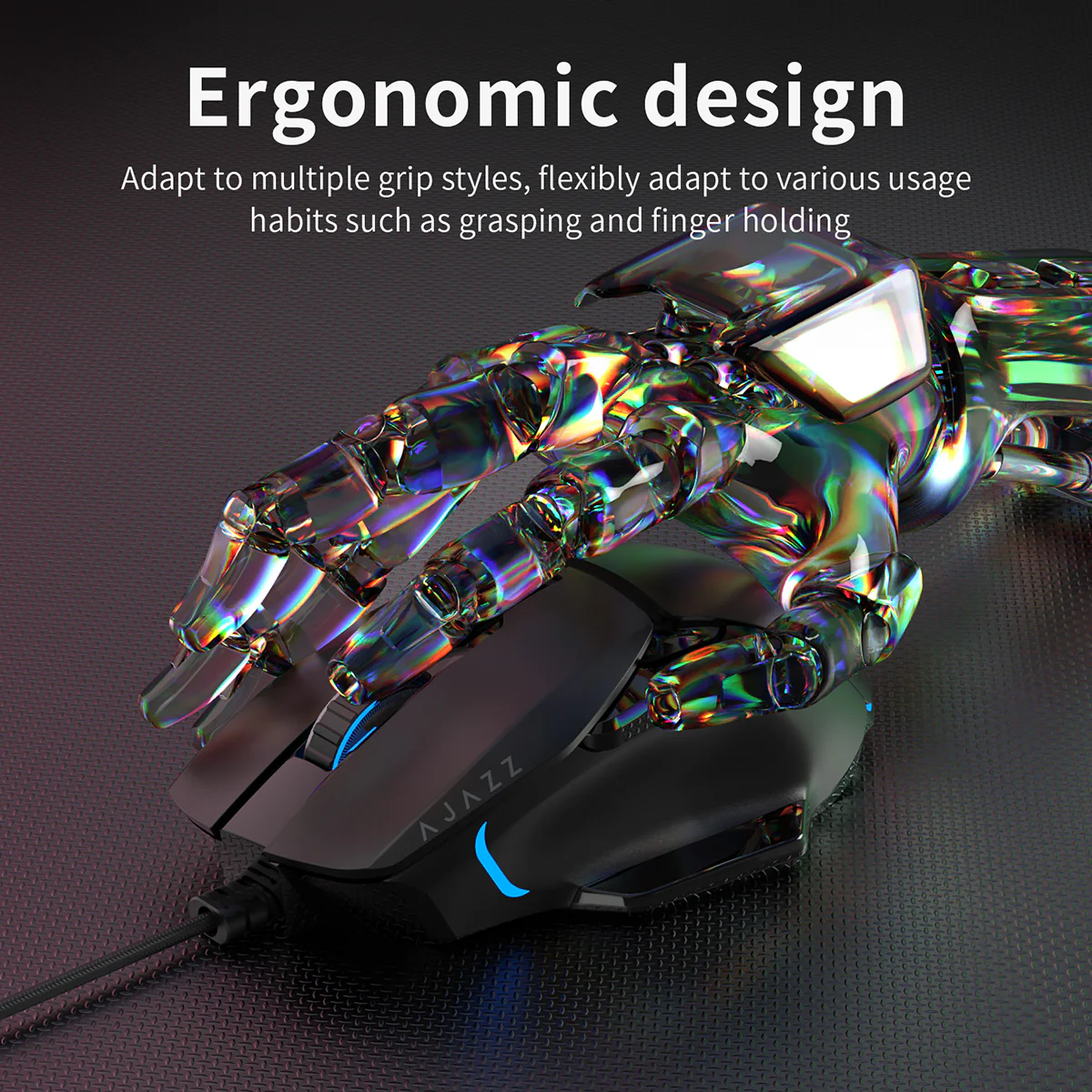 AJAZZ AT120 Three piece set ofe-sports games Cool iridescent lighting effect 97 key configuration - Image 11