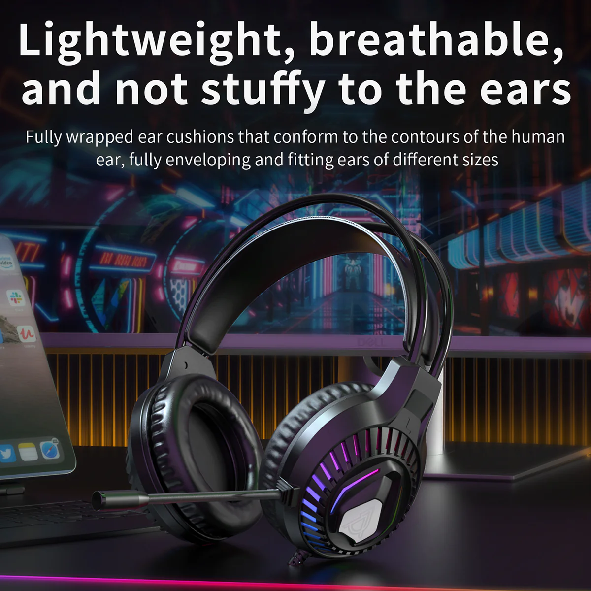 AJAZZ AT120 Three piece set ofe-sports games Cool iridescent lighting effect 97 key configuration - Image 8