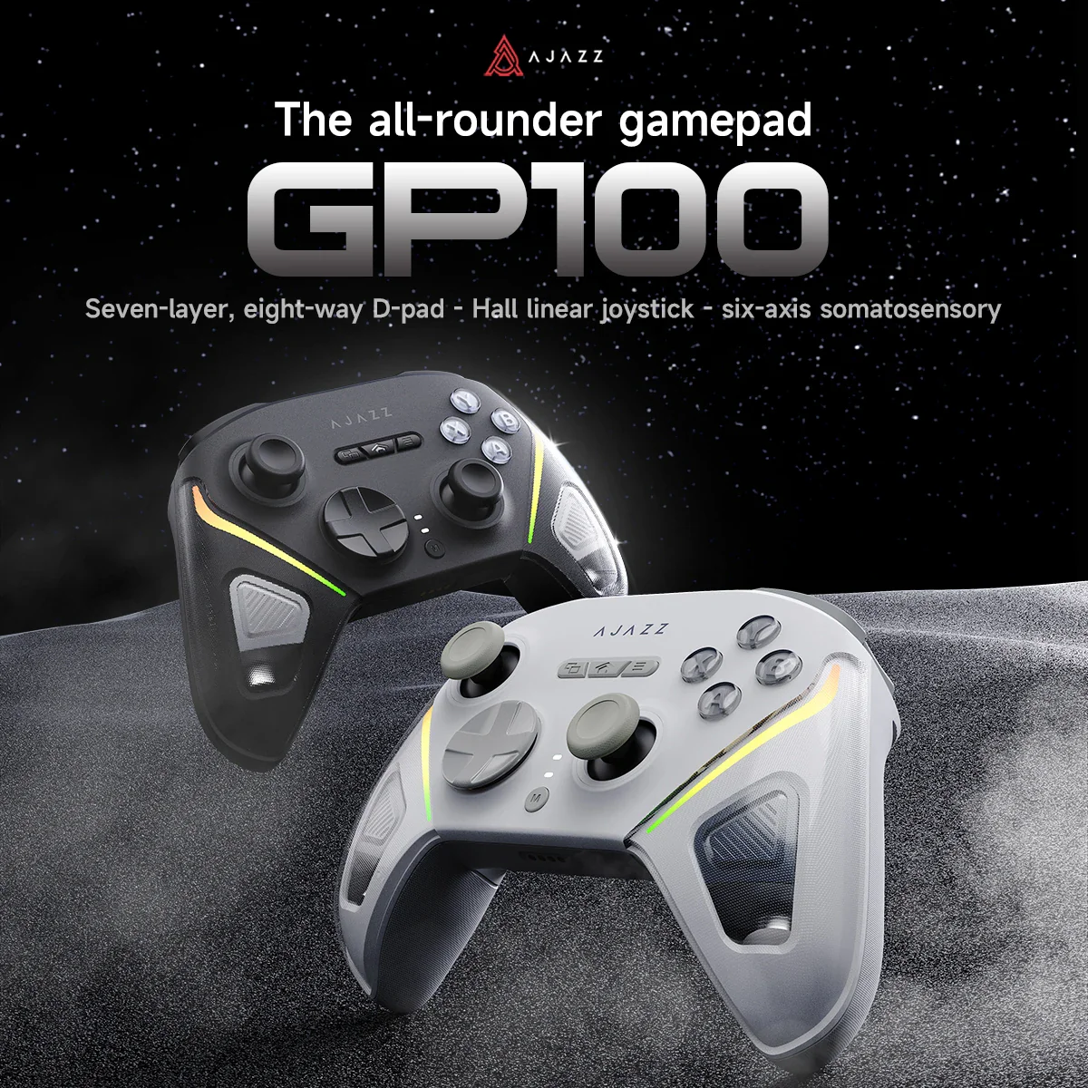 AJAZZ GP100 Wired/wireless Bluetooth Silent Conductive Silicone Button Gaming Mouse 1000mAh Suitable for PC, Switch, Android IOS - Image 5