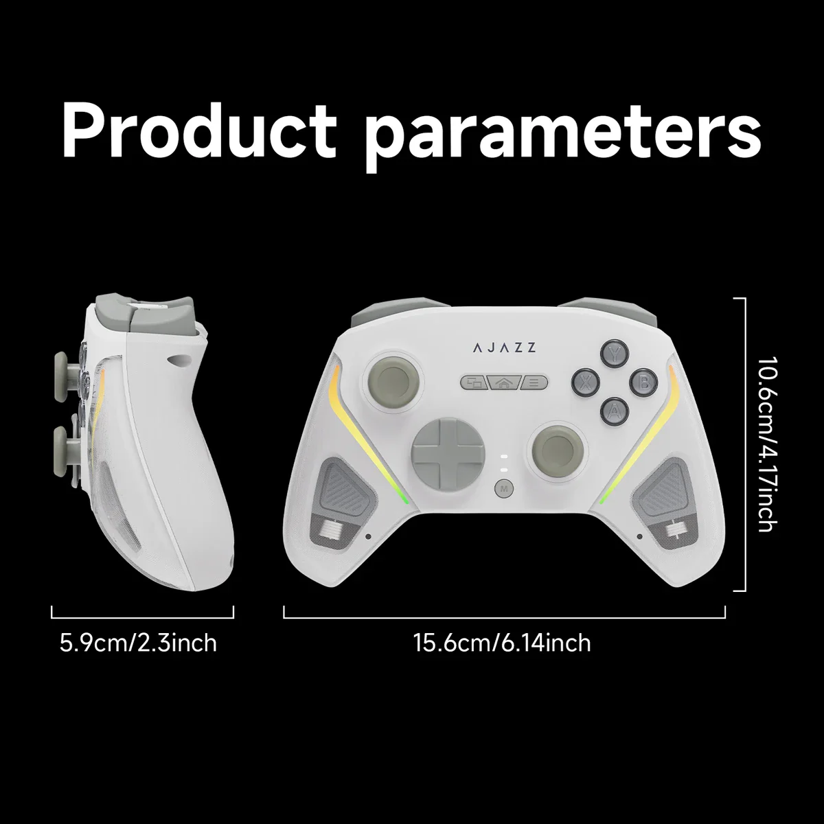 AJAZZ GP100 Wired/wireless Bluetooth Silent Conductive Silicone Button Gaming Mouse 1000mAh Suitable for PC, Switch, Android IOS - Image 6