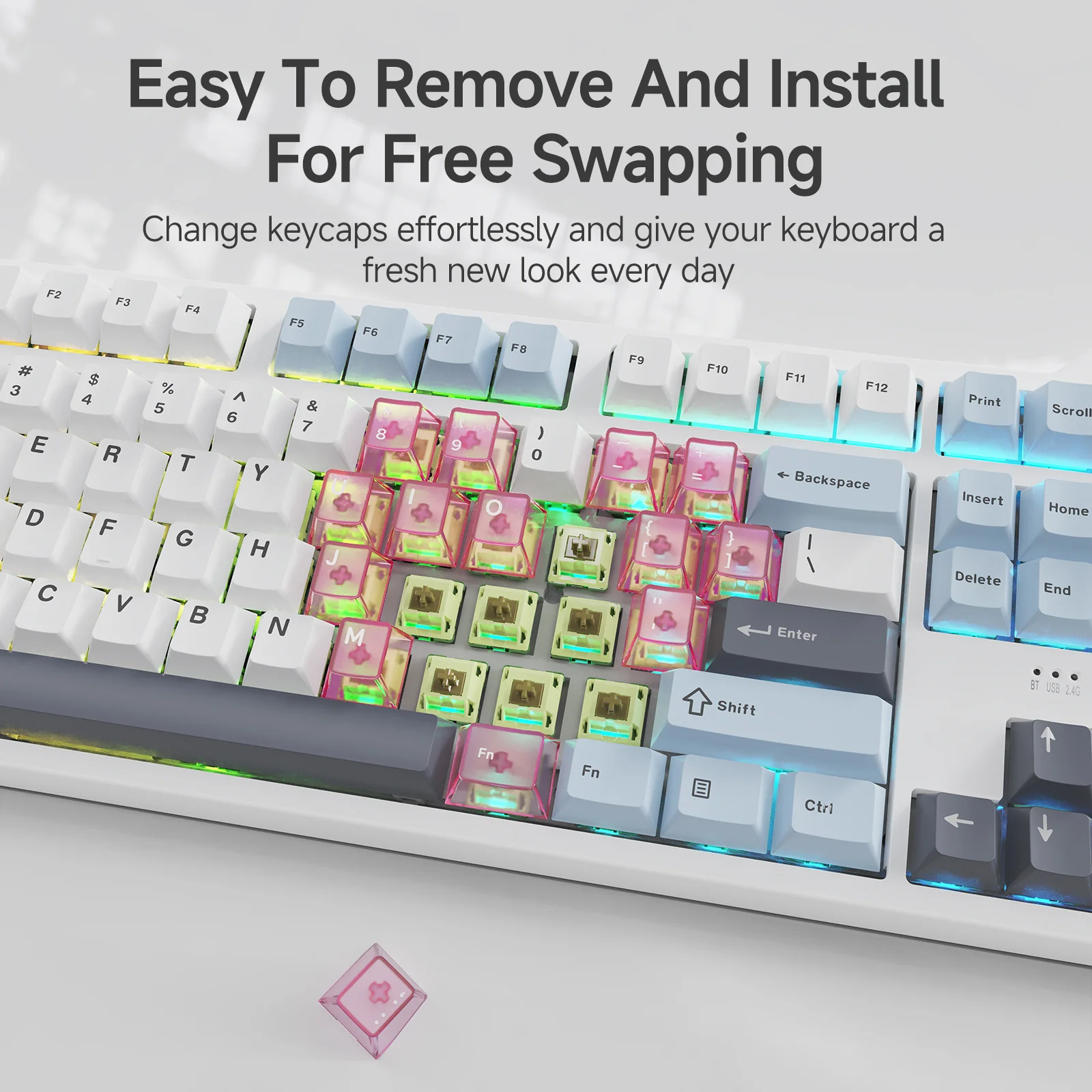 Ajazz heart-shaped keycaps - Image 6
