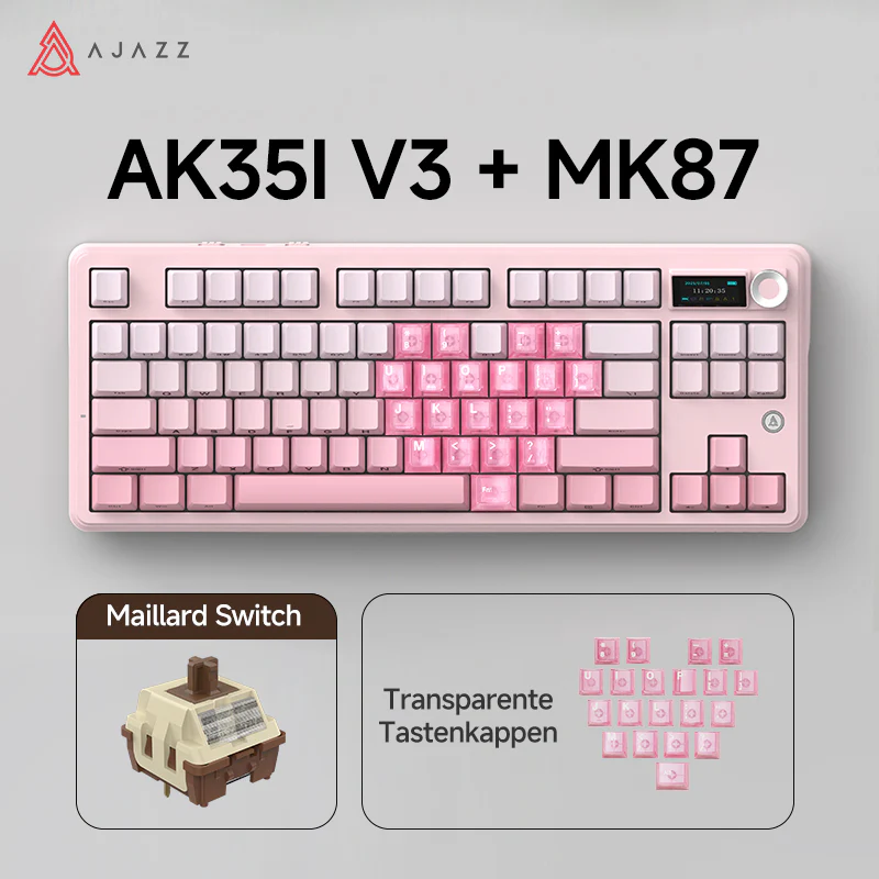 Ajazz heart-shaped keycaps - Image 9