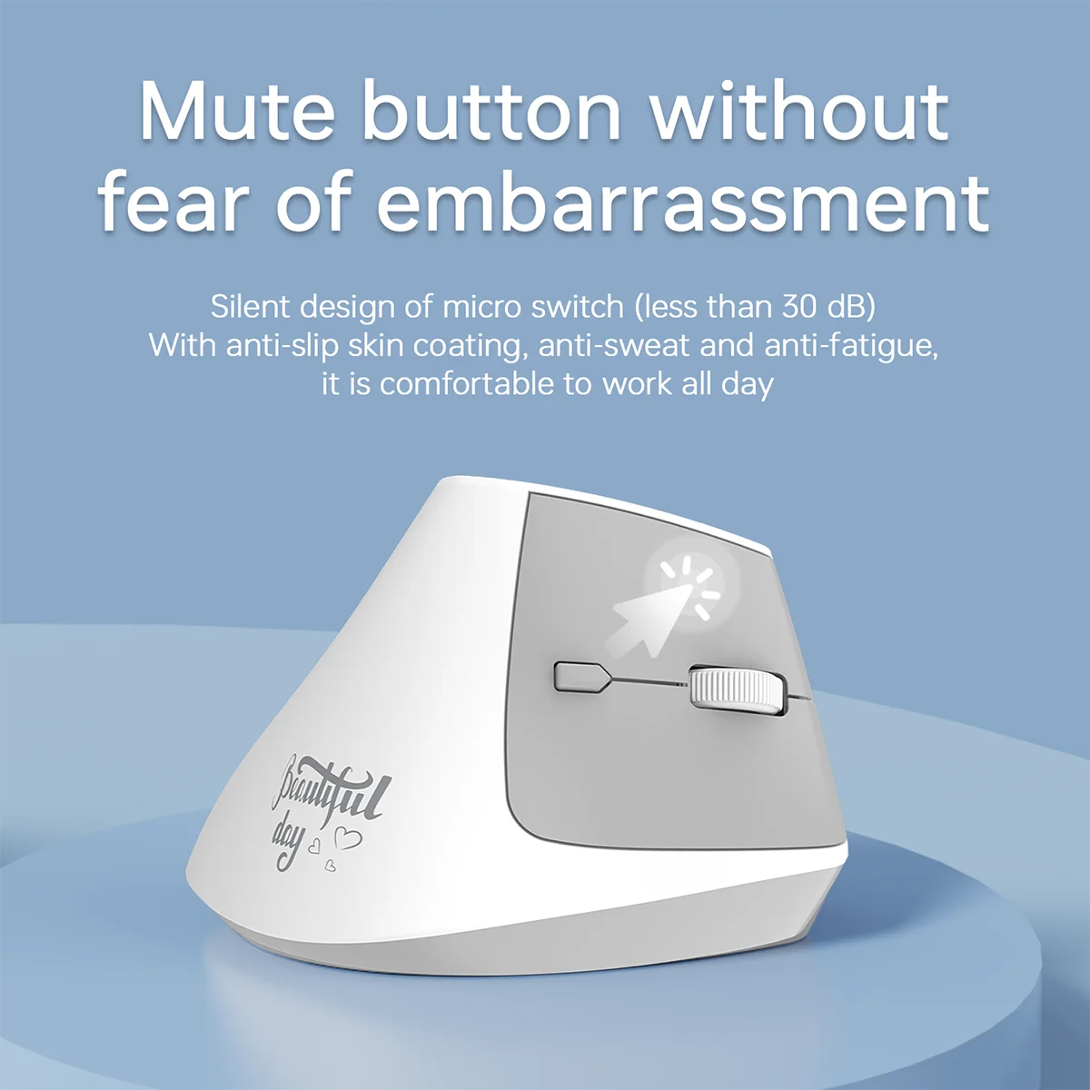 AJAZZ i300 Vertical Mouse 1600DPI Wireless dual-mode BT+ 2.4G Highest - Image 4