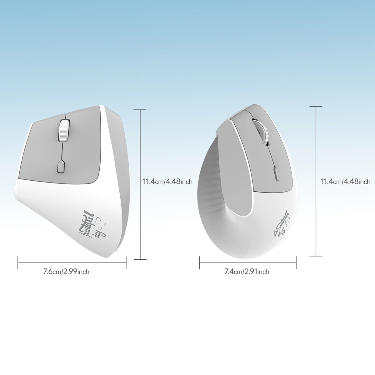 AJAZZ i300 Vertical Mouse 1600DPI Wireless dual-mode BT+ 2.4G Highest - Image 6
