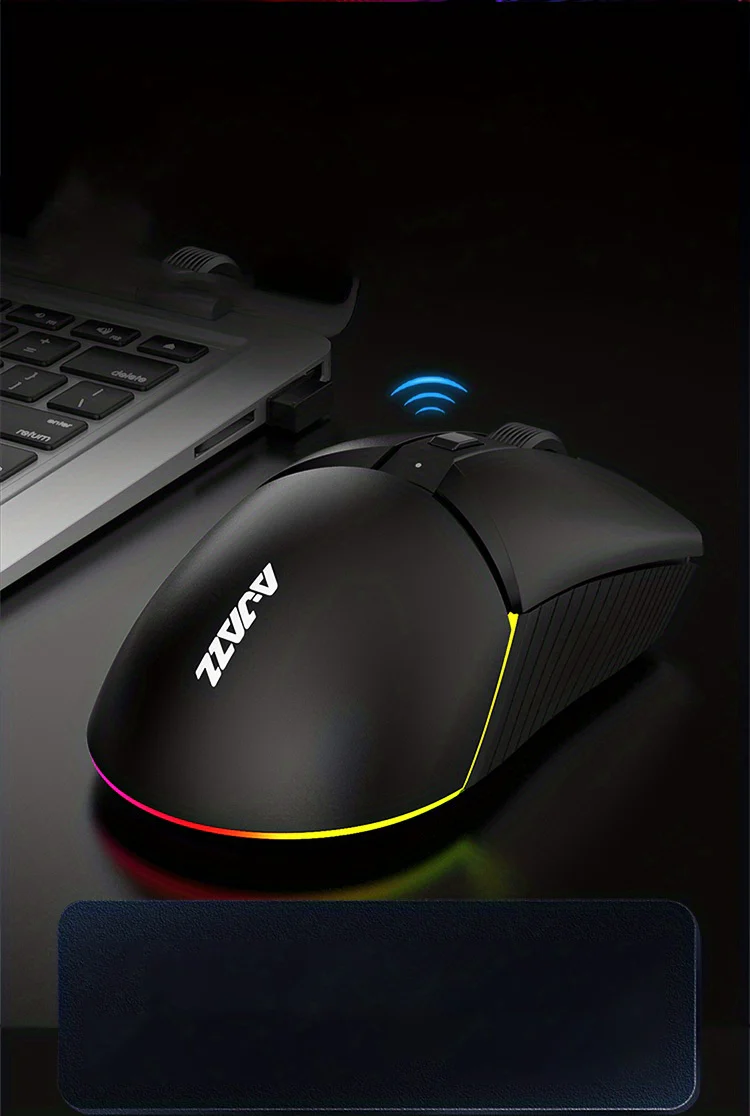AJAZZ I309 Pro Wired Wireless Gaming Mouse USB Rechargeable RGB Backlight 8 Buttons 16000 DPI Adjustable Gamer Mice for Mac PC - Image 15