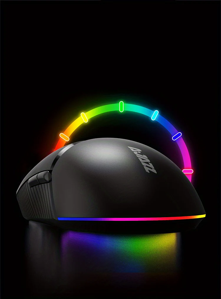 AJAZZ I309 Pro Wired Wireless Gaming Mouse USB Rechargeable RGB Backlight 8 Buttons 16000 DPI Adjustable Gamer Mice for Mac PC - Image 18