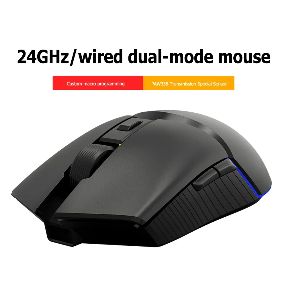 AJAZZ I309 Pro Wired Wireless Gaming Mouse USB Rechargeable RGB Backlight 8 Buttons 16000 DPI Adjustable Gamer Mice for Mac PC - Image 5