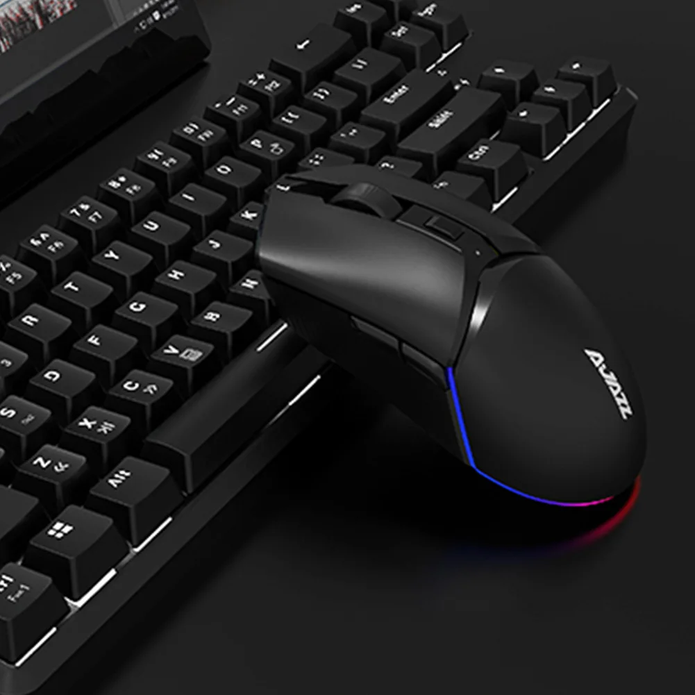 AJAZZ I309 Pro Wired Wireless Gaming Mouse USB Rechargeable RGB Backlight 8 Buttons 16000 DPI Adjustable Gamer Mice for Mac PC - Image 7