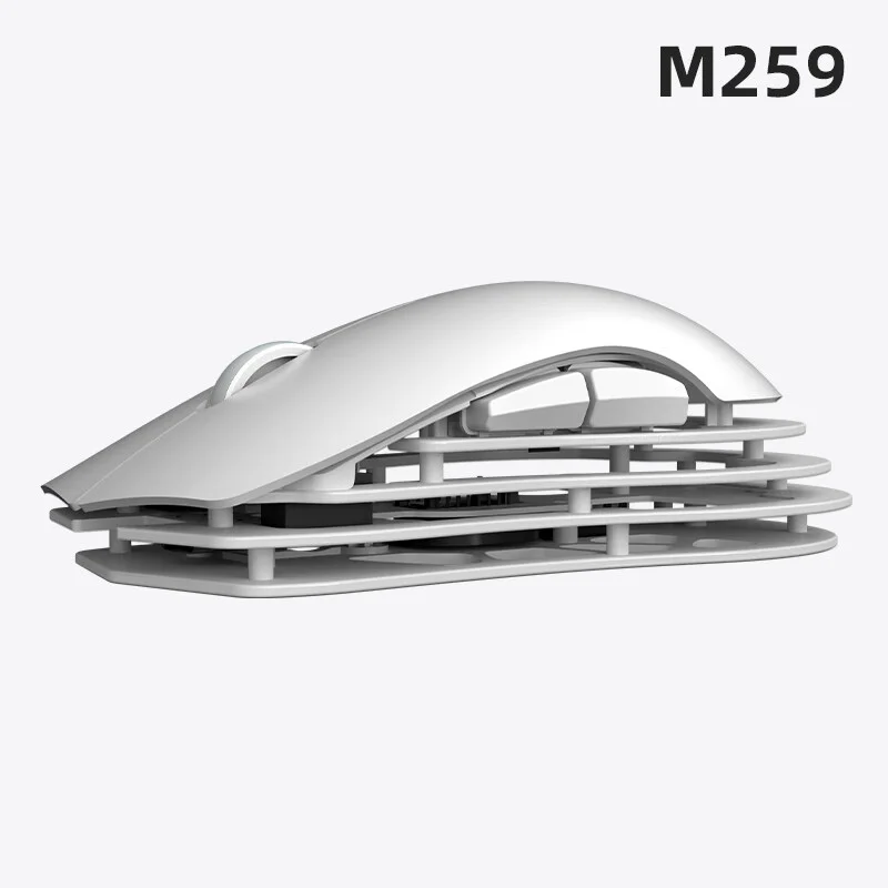 AJAZZ M259 Magnesium Aluminum Alloy Mouse Tri-mode: Bluetooth / 2.4G Wireless / Wired - Image 3