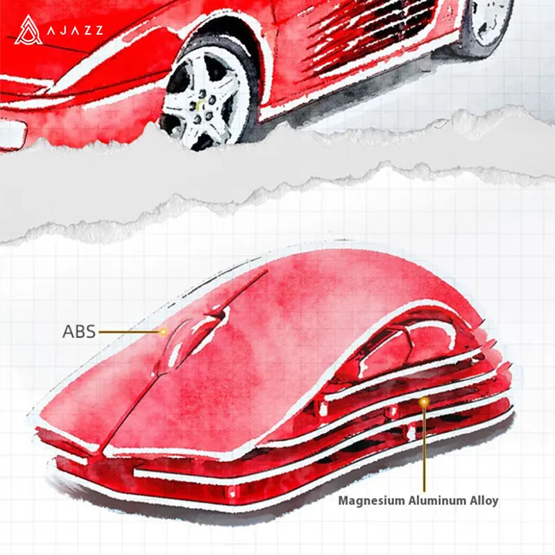 AJAZZ M259 Magnesium Aluminum Alloy Mouse Tri-mode: Bluetooth / 2.4G Wireless / Wired - Image 6