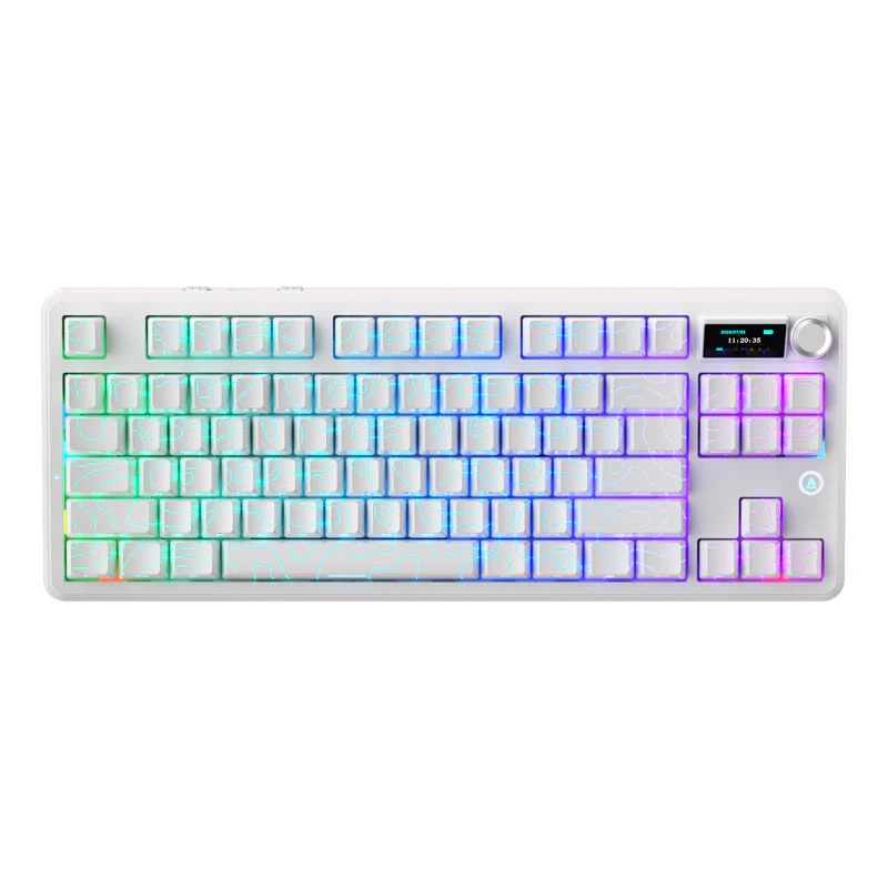 AJAZZ MK87/MK87 PRO 10000mAh long battery Wireless Bluetooth gaming mechanical keyboard life supports RGB lighting full key hot-swapping - Image 21