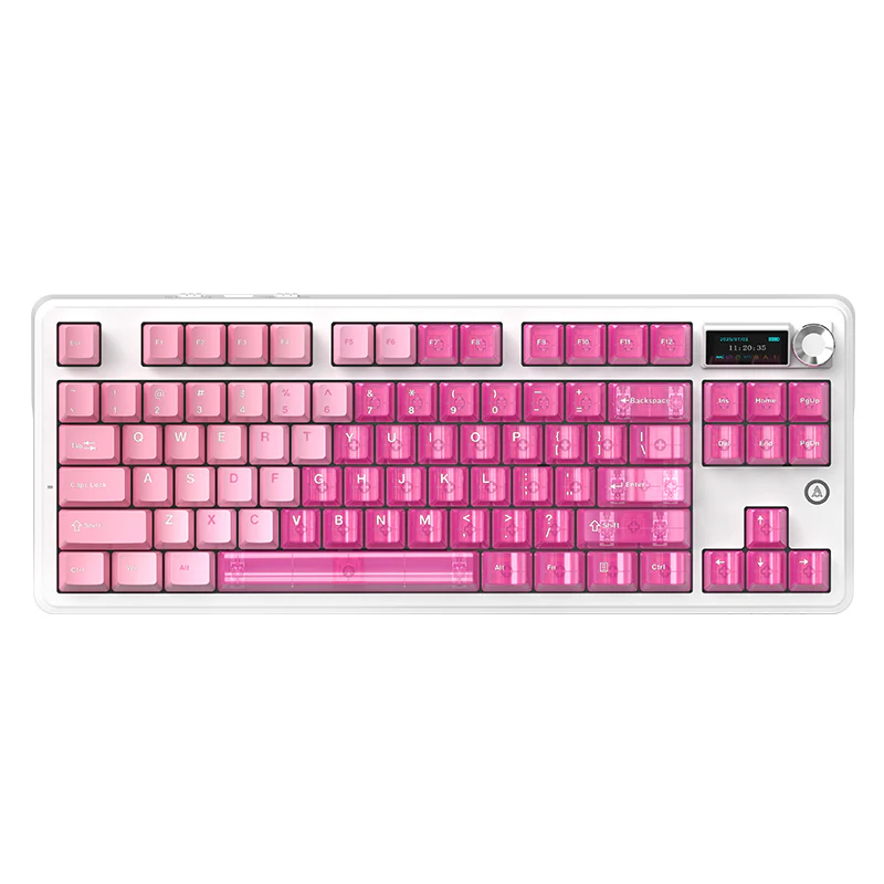 AJAZZ MK87/MK87 PRO 10000mAh long battery Wireless Bluetooth gaming mechanical keyboard life supports RGB lighting full key hot-swapping - Image 24