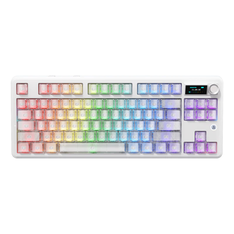 AJAZZ MK87/MK87 PRO 10000mAh long battery Wireless Bluetooth gaming mechanical keyboard life supports RGB lighting full key hot-swapping - Image 25