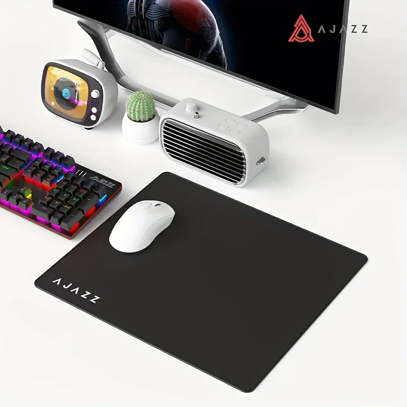 AJAZZ MP02 Black Gaming Mouse Pad (400*450*5mm) - Thickened Stitched Edges - Image 4