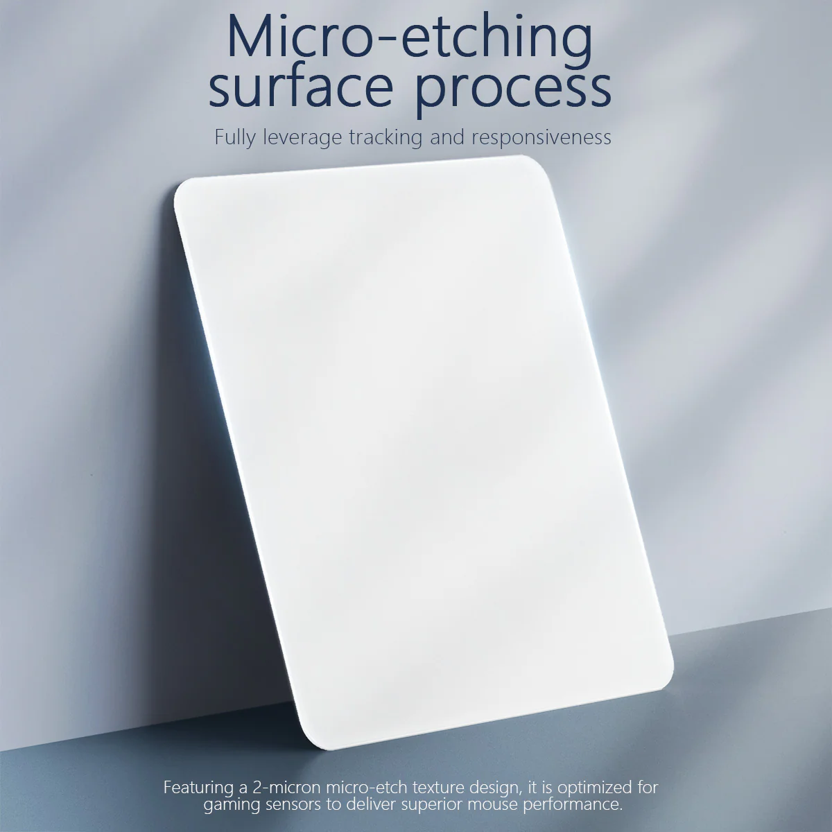 AJAZZ MP05 Tempered Glass Mouse Pad Precision Positioning Micro-etching Process Nano-coating Polyurethane Base Surface 450*400*4