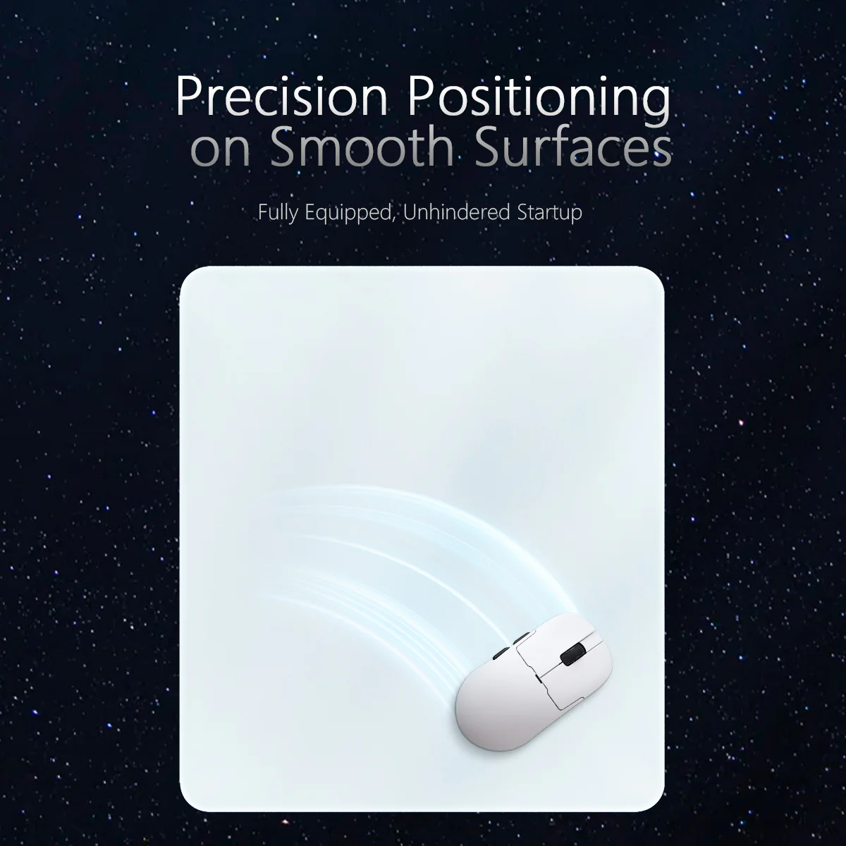 AJAZZ MP05 Tempered Glass Mouse Pad Precision Positioning Micro-etching Process Nano-coating Polyurethane Base Surface 450*400*4 - Image 4